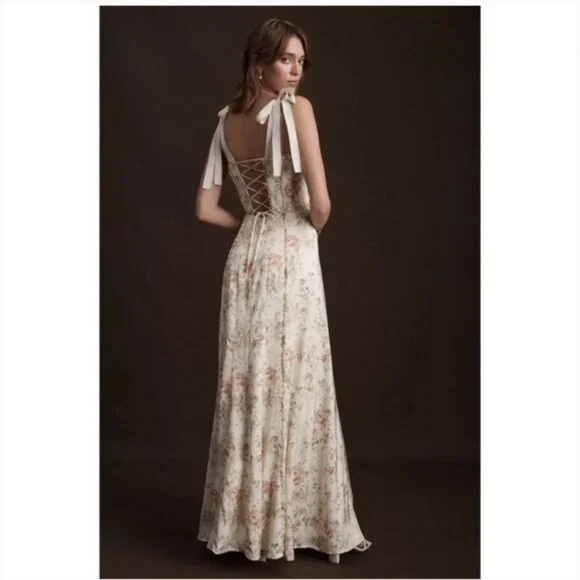 V. Chapman Eden Dress Carmel Valley Rose Floral Maxi Gown Size 18 NWT - Picture 5 of 9